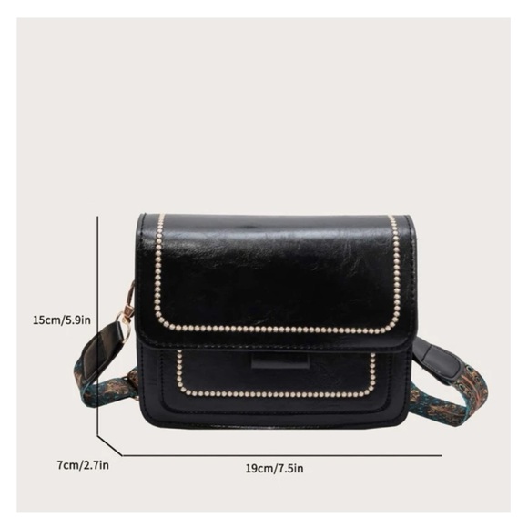 🖤Structured & Studded Crossbody Bag - Picture 4 of 4